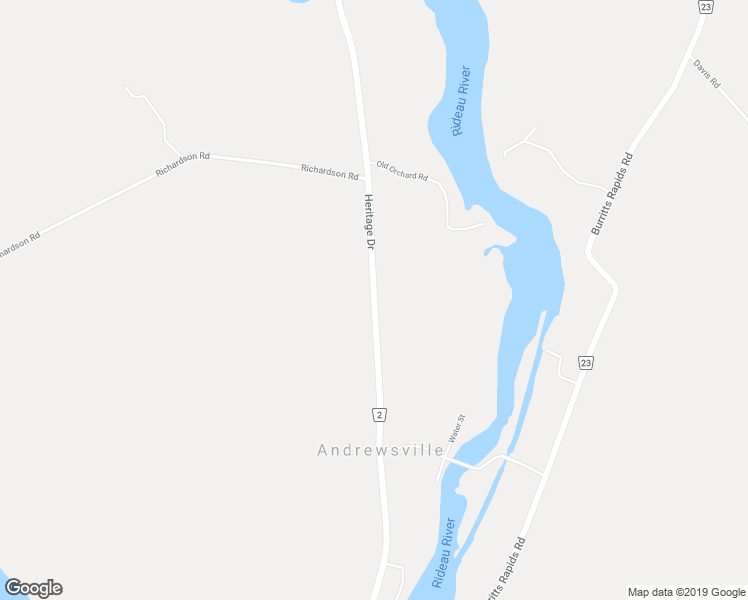 map of restaurants, bars, coffee shops, grocery stores, and more near 313 Heritage Drive in Merrickville