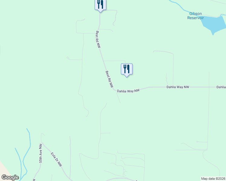 map of restaurants, bars, coffee shops, grocery stores, and more near 4879-4899 Dahlia Way Northwest in Salem