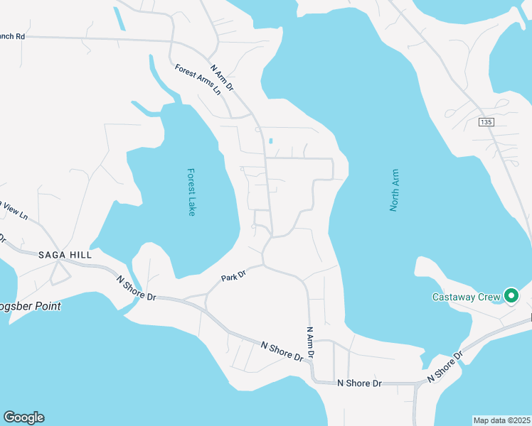 map of restaurants, bars, coffee shops, grocery stores, and more near 1205 North Arm Drive in Mound