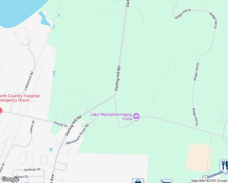 map of restaurants, bars, coffee shops, grocery stores, and more near 4262 Darling Hill Road in Newport