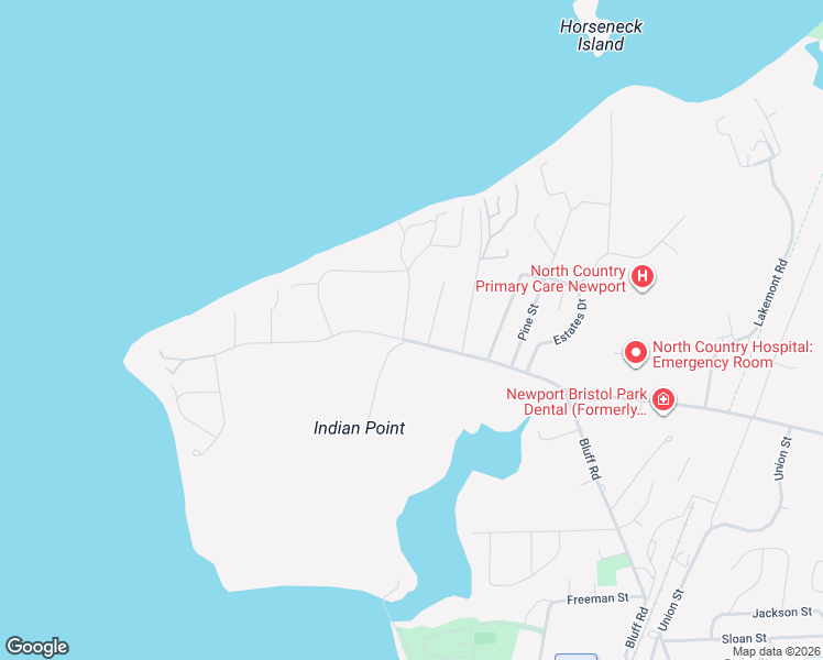 map of restaurants, bars, coffee shops, grocery stores, and more near 916 Bluff Road in Newport