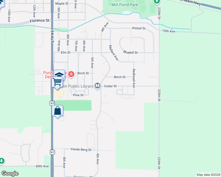 map of restaurants, bars, coffee shops, grocery stores, and more near 1810 4th Avenue in Baldwin