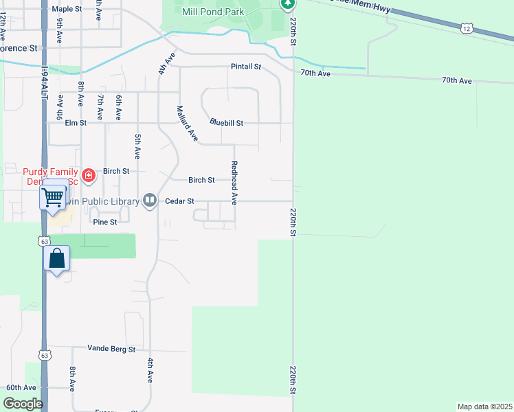 map of restaurants, bars, coffee shops, grocery stores, and more near in Baldwin