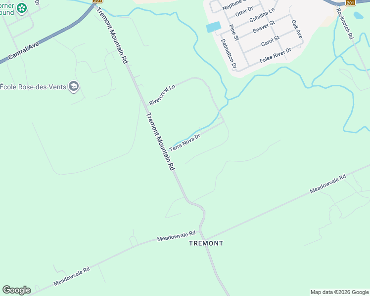 map of restaurants, bars, coffee shops, grocery stores, and more near 28 Terra Nova Drive in Kingston