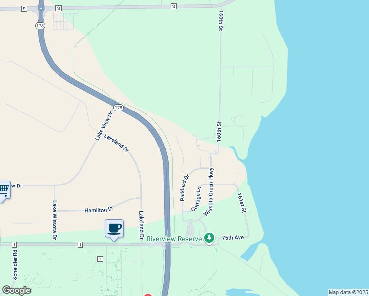 map of restaurants, bars, coffee shops, grocery stores, and more near 1455 Coventry Lane in Chippewa Falls