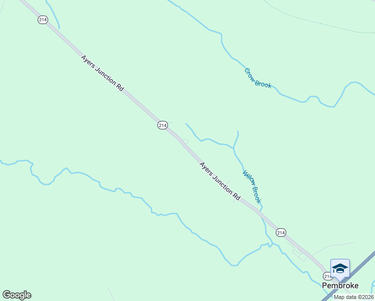 map of restaurants, bars, coffee shops, grocery stores, and more near 217 Ayers Junction Road in Pembroke