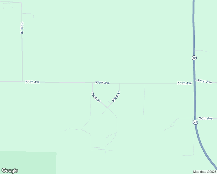 map of restaurants, bars, coffee shops, grocery stores, and more near N7689 808th Street in Colfax