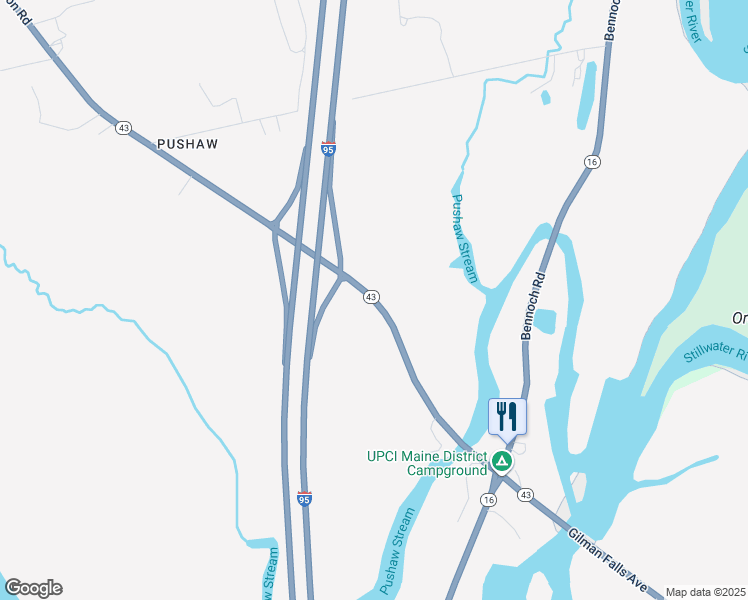 map of restaurants, bars, coffee shops, grocery stores, and more near 98 West Old Town Road in Old Town