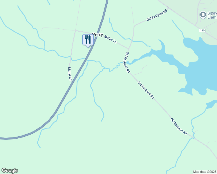 map of restaurants, bars, coffee shops, grocery stores, and more near 265 Old Eastport Road in Perry