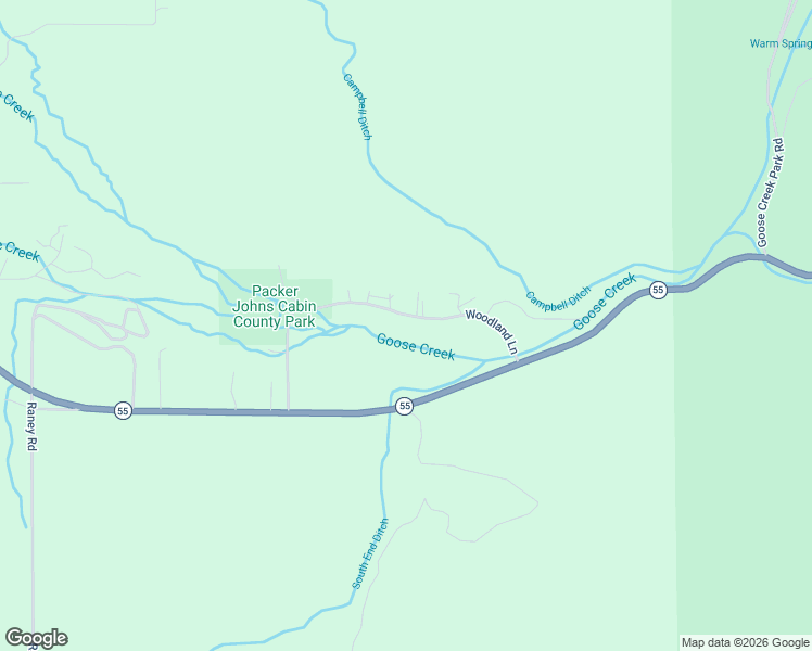 map of restaurants, bars, coffee shops, grocery stores, and more near 3351 Woodland Road in New Meadows