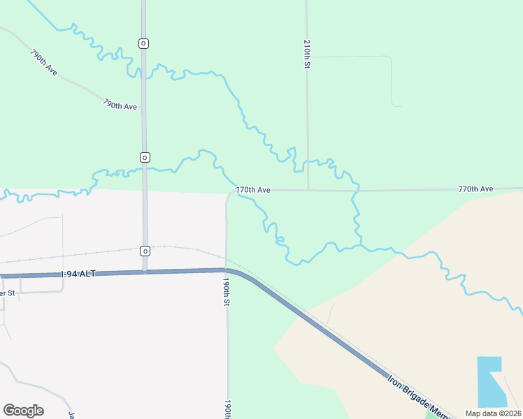 map of restaurants, bars, coffee shops, grocery stores, and more near E2044 770th Avenue in Knapp