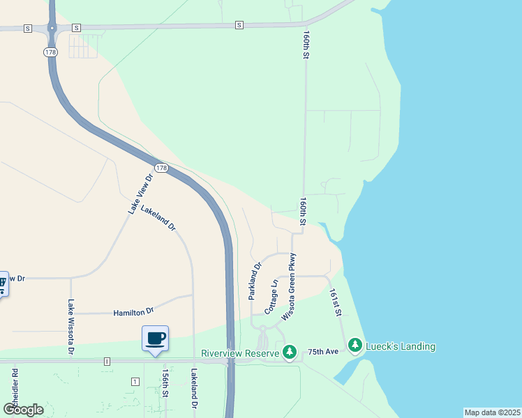 map of restaurants, bars, coffee shops, grocery stores, and more near 1390 Coventry Lane in Chippewa Falls