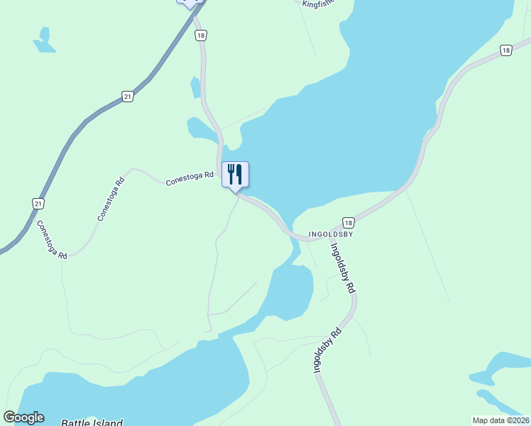 map of restaurants, bars, coffee shops, grocery stores, and more near 1214 Kashagawigamog Lake Road in Haliburton County