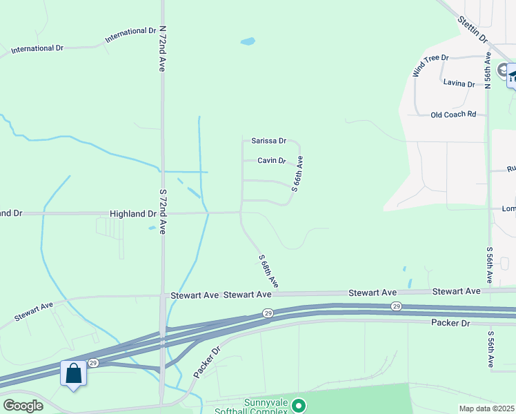 map of restaurants, bars, coffee shops, grocery stores, and more near 6708 Conner Davis Drive in Wausau