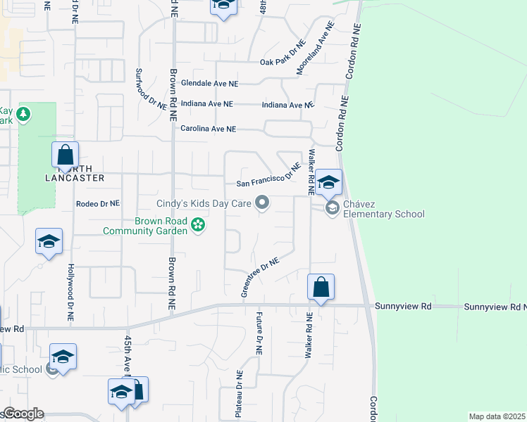 map of restaurants, bars, coffee shops, grocery stores, and more near 4781 Serra Court Northeast in Salem