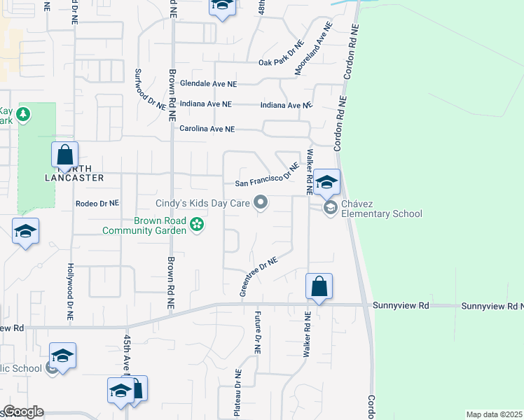 map of restaurants, bars, coffee shops, grocery stores, and more near 4781 Serra Court Northeast in Salem