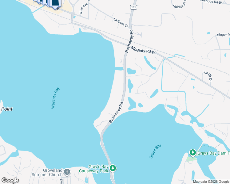 map of restaurants, bars, coffee shops, grocery stores, and more near 555 Bushaway Road in Wayzata