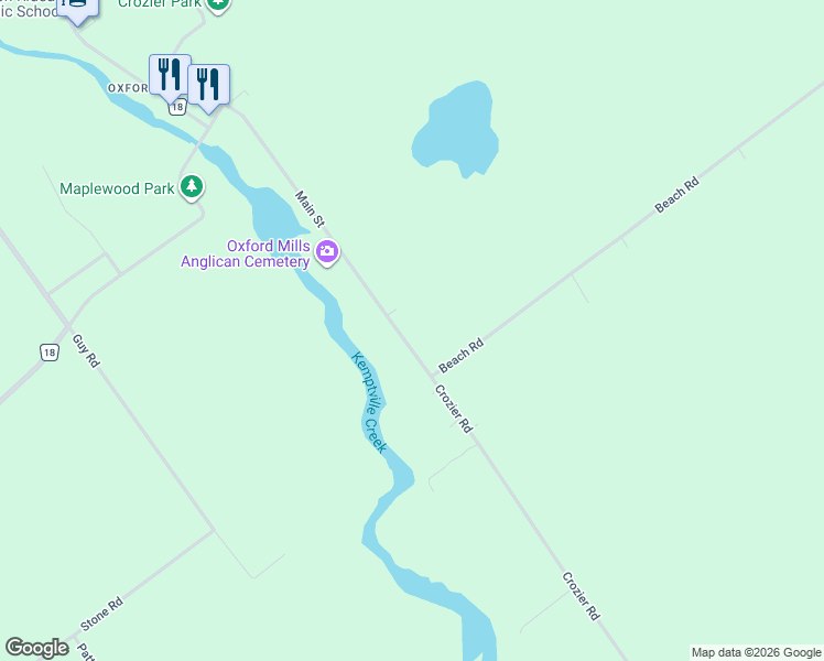 map of restaurants, bars, coffee shops, grocery stores, and more near 559 Main Street in North Grenville