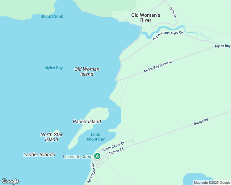 map of restaurants, bars, coffee shops, grocery stores, and more near 22 Parker Island Road in Lion's Head
