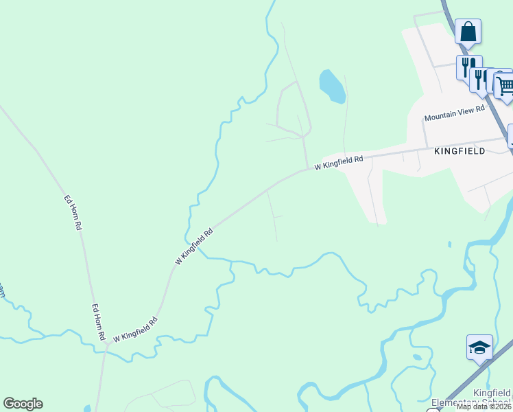 map of restaurants, bars, coffee shops, grocery stores, and more near 171 West Kingfield Road in Kingfield