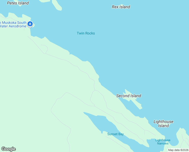 map of restaurants, bars, coffee shops, grocery stores, and more near 1018 Lawland Heights Road in Gravenhurst