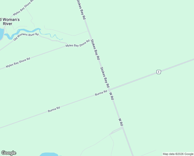 map of restaurants, bars, coffee shops, grocery stores, and more near 23 Stokes Bay Road in Lion's Head