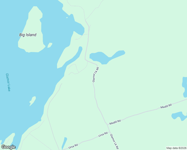 map of restaurants, bars, coffee shops, grocery stores, and more near Glamour Lake Road in Gooderham