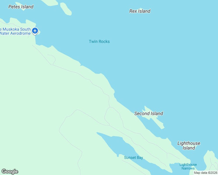 map of restaurants, bars, coffee shops, grocery stores, and more near 1018 Lawland Heights Road in Gravenhurst
