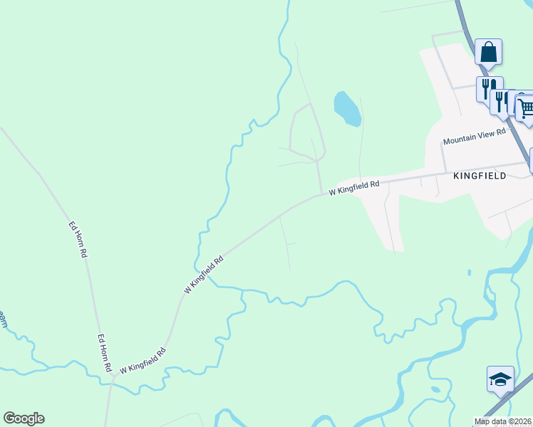 map of restaurants, bars, coffee shops, grocery stores, and more near 171 West Kingfield Road in Kingfield