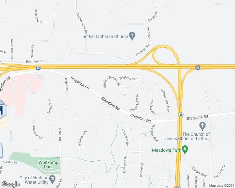 map of restaurants, bars, coffee shops, grocery stores, and more near 31 Bristol Court in Hudson