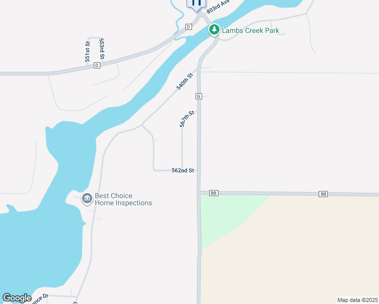 map of restaurants, bars, coffee shops, grocery stores, and more near N7768 567th Street in Menomonie