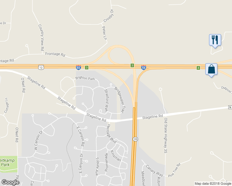 map of restaurants, bars, coffee shops, grocery stores, and more near 137 Bridgewater Trail in Hudson