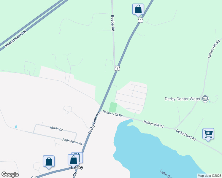 map of restaurants, bars, coffee shops, grocery stores, and more near 2513 U.S. 5 in Derby