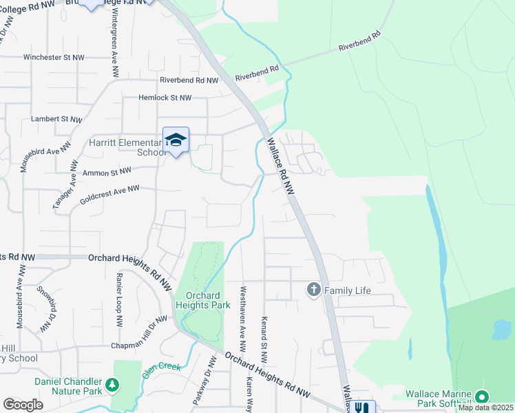 map of restaurants, bars, coffee shops, grocery stores, and more near 1957 Kenard Street Northwest in Salem