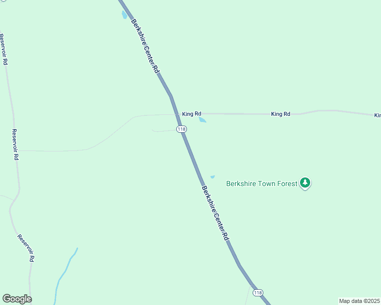 map of restaurants, bars, coffee shops, grocery stores, and more near Berkshire Center Road in Berkshire