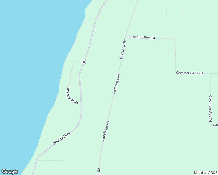 map of restaurants, bars, coffee shops, grocery stores, and more near 6035 Bluff ledge Road in Sturgeon Bay