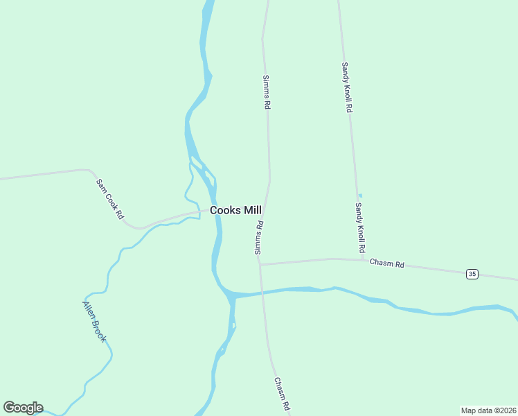 map of restaurants, bars, coffee shops, grocery stores, and more near 202 Sam Cook Road in Chateaugay