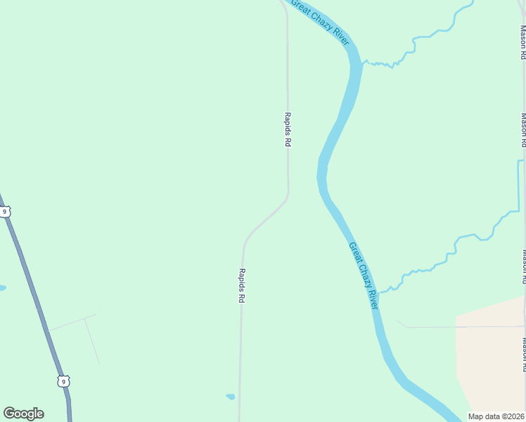 map of restaurants, bars, coffee shops, grocery stores, and more near 385 Rapids Road in Champlain