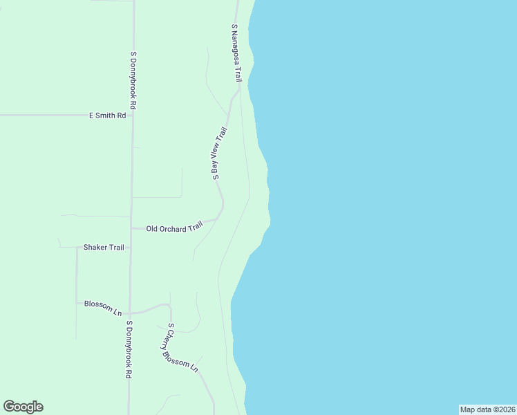 map of restaurants, bars, coffee shops, grocery stores, and more near 1001-1863 South Nanagosa Trail in Suttons Bay