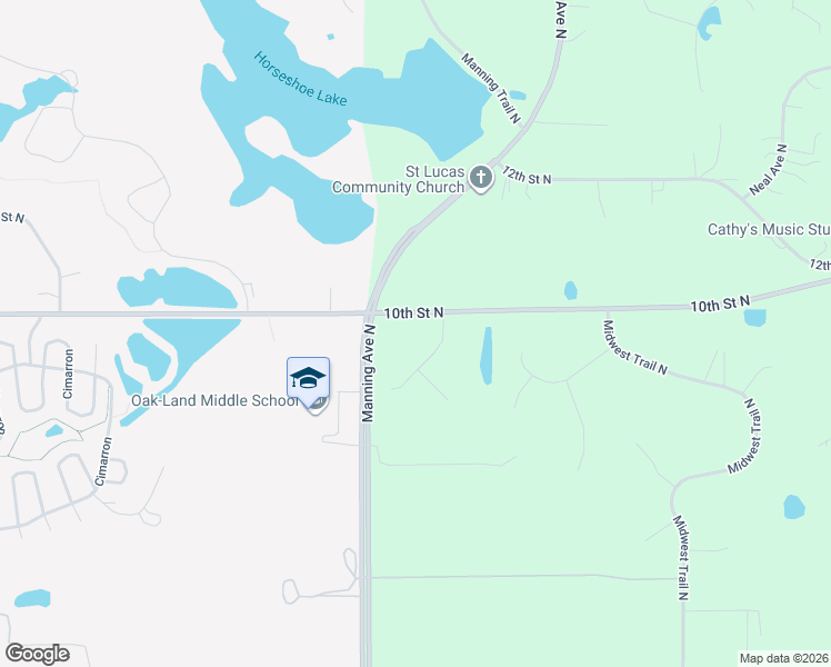 map of restaurants, bars, coffee shops, grocery stores, and more near 950 Mark Avenue North in Lake Elmo