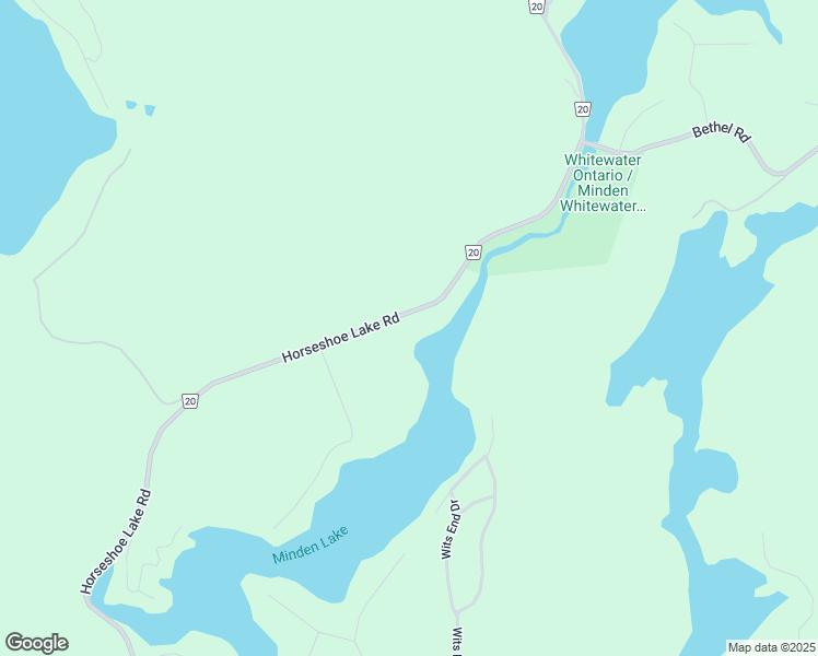 map of restaurants, bars, coffee shops, grocery stores, and more near 1754 Horseshoe Lake Road in Haliburton County