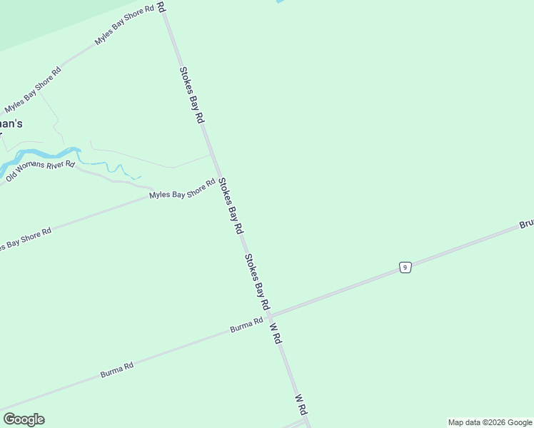 map of restaurants, bars, coffee shops, grocery stores, and more near 38 Stokes Bay Road in Lion's Head