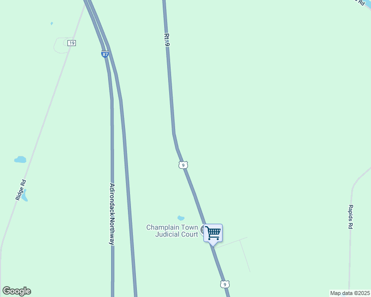 map of restaurants, bars, coffee shops, grocery stores, and more near 728-870 State Highway 9 in Champlain