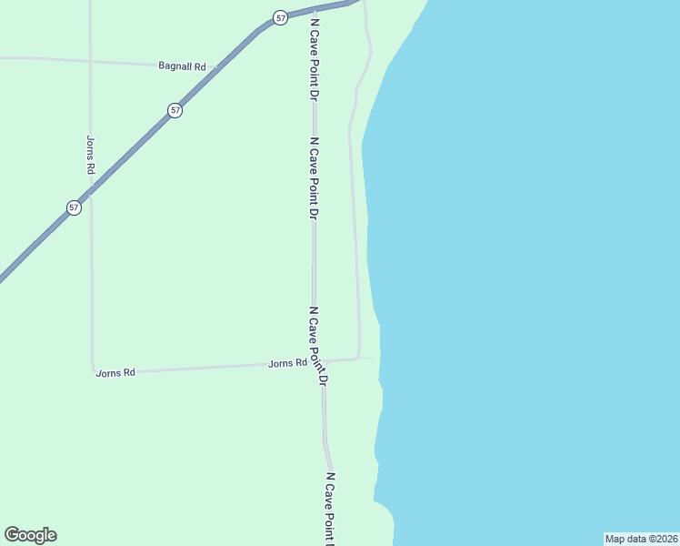 map of restaurants, bars, coffee shops, grocery stores, and more near 6031 Lake Shore Road in Sturgeon Bay