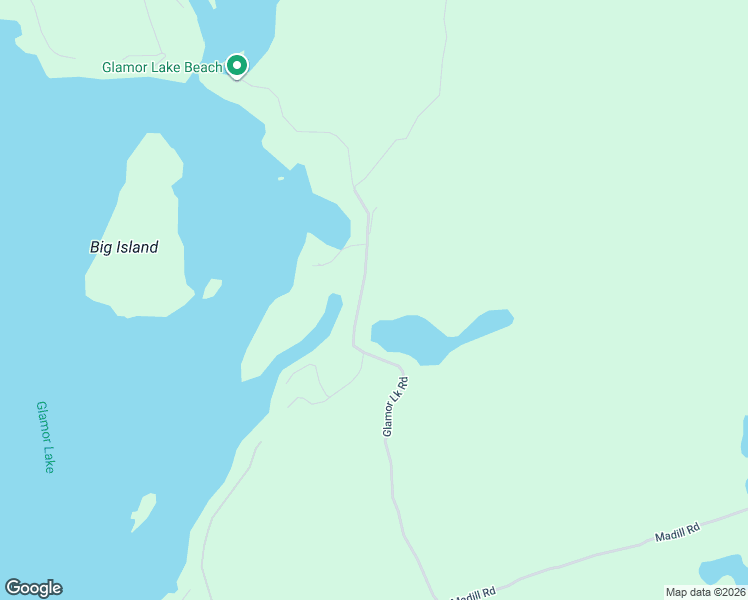 map of restaurants, bars, coffee shops, grocery stores, and more near 2080 Glamor Lake Road in Highlands East