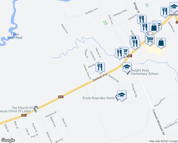 map of restaurants, bars, coffee shops, grocery stores, and more near 533 McClair Avenue in Kingston