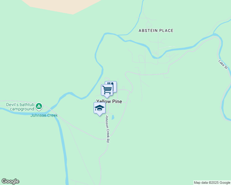 map of restaurants, bars, coffee shops, grocery stores, and more near 260 Ellison Street in Yellow Pine