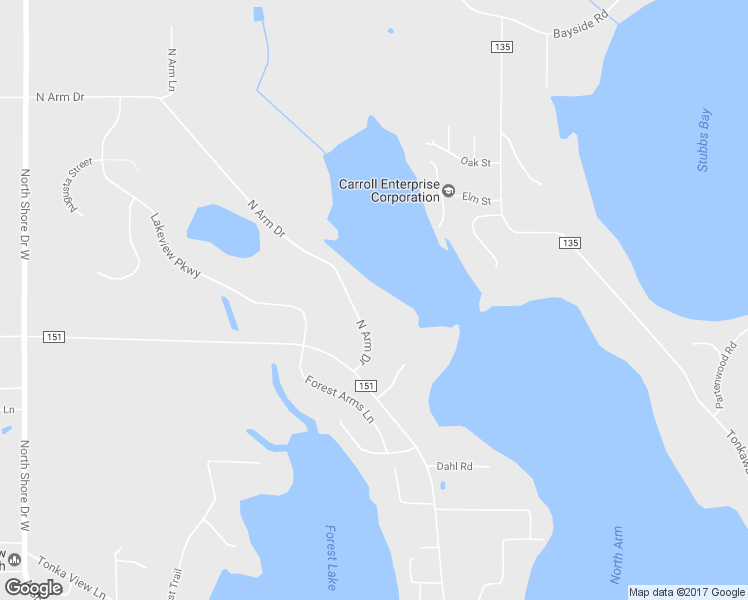 map of restaurants, bars, coffee shops, grocery stores, and more near 750 North Arm Drive in Mound