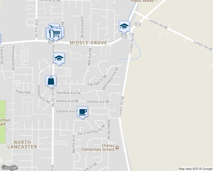 map of restaurants, bars, coffee shops, grocery stores, and more near 3046 Mooreland Avenue Northeast in Salem