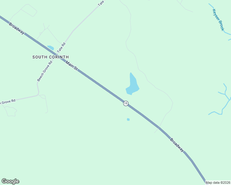 map of restaurants, bars, coffee shops, grocery stores, and more near Broadway in Corinth